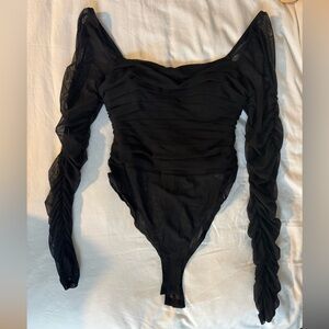 Princess Polly Elegant Black Bodysuit
